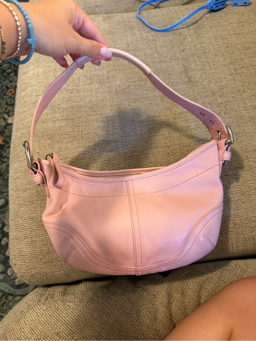 Coach Light Pink Leather SoHo Shoulder Bag